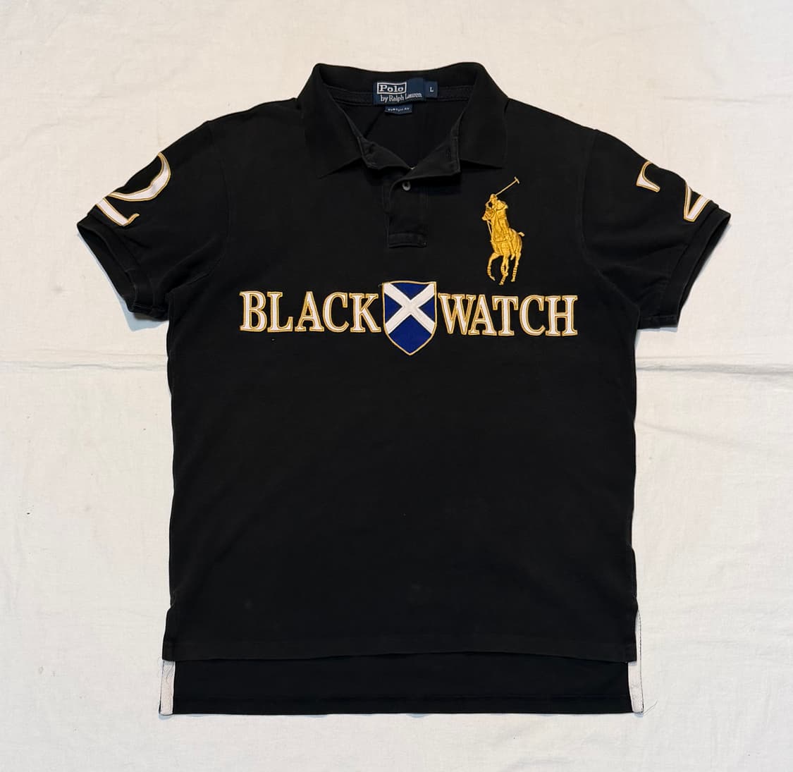 폴로 랄프로렌 빅포니 치프키프 블랙와치 카라티 블랙 상품이미지2