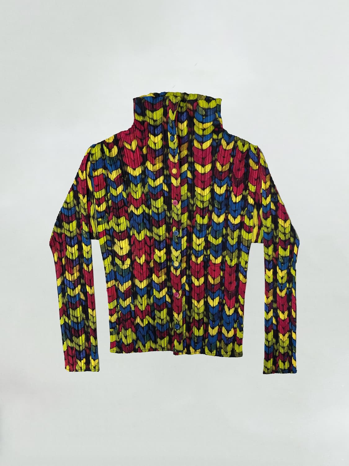 이세이미야케 플리츠츨리즈 패턴 디자인 레어 셔츠 상품이미지9