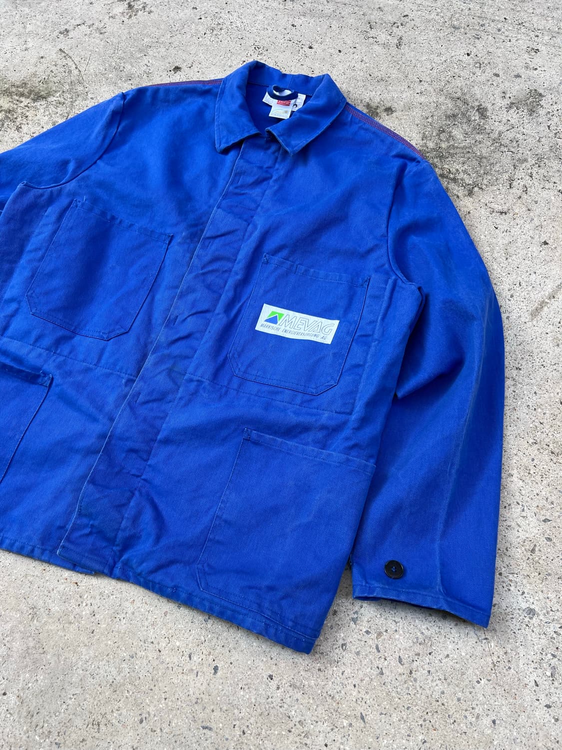 OLD EURO ROFA WASHED BLUE 빈티지프렌치워크자켓 상품이미지5