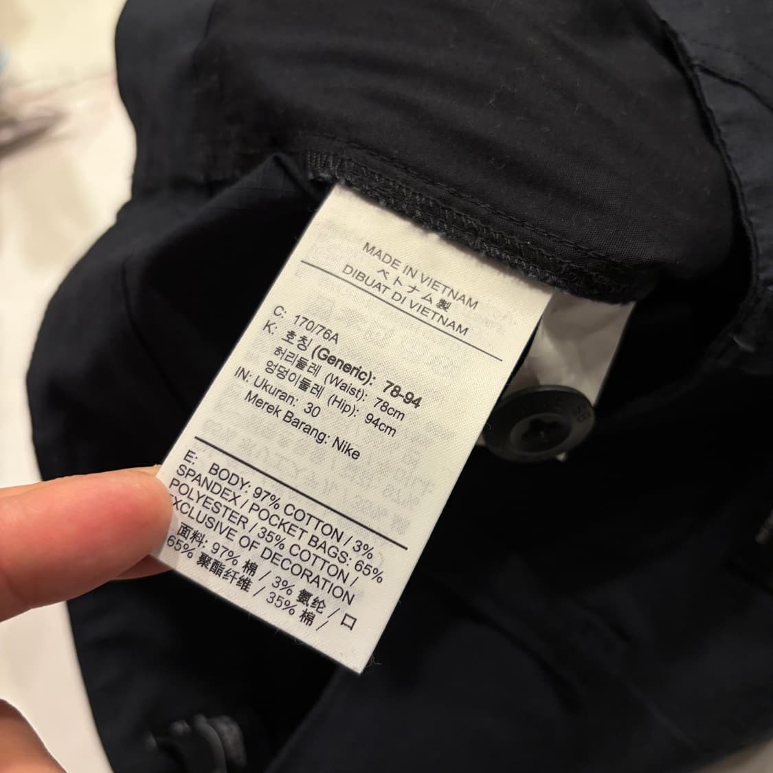 [30/M] 나이키 SB 립스탑 블랙 카고 바지 B868 상품이미지8