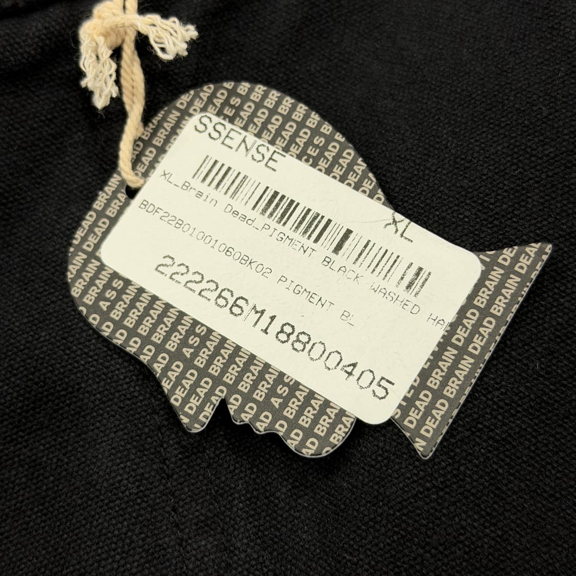 브레인데드 블랙 워시드 카펜터 트라우저 팬츠 바지 XL 상품이미지6