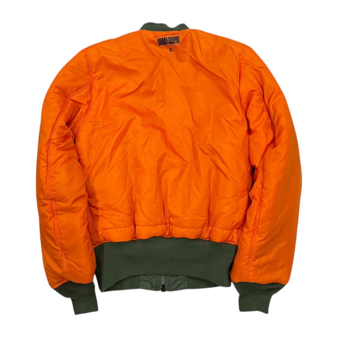 알파인더스토리 X 아리아나그란데 MA-1 봄버 자켓 카키 XS 상품이미지4