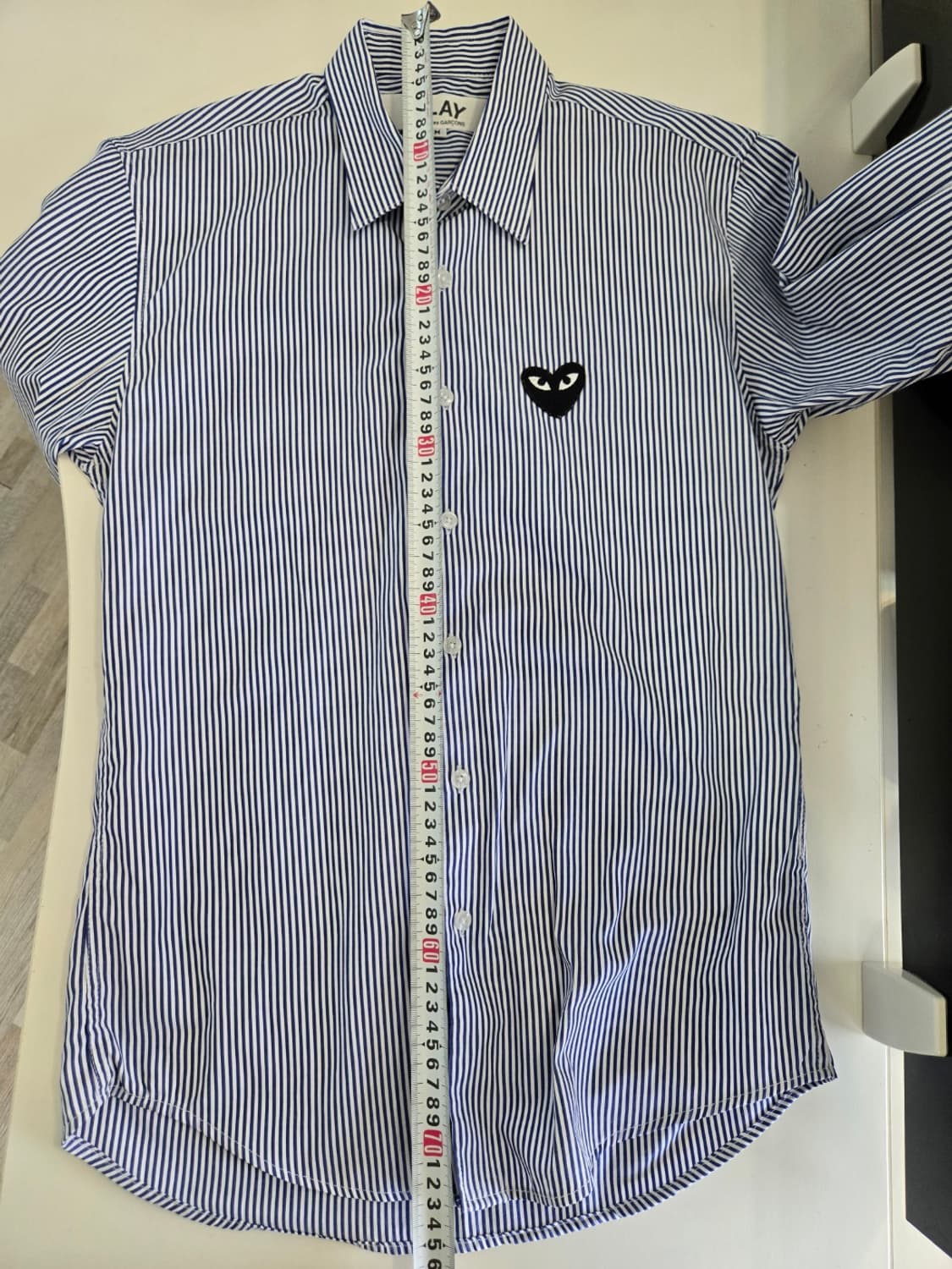 꼼데가르송 스트라이프 셔츠 M 상품이미지6