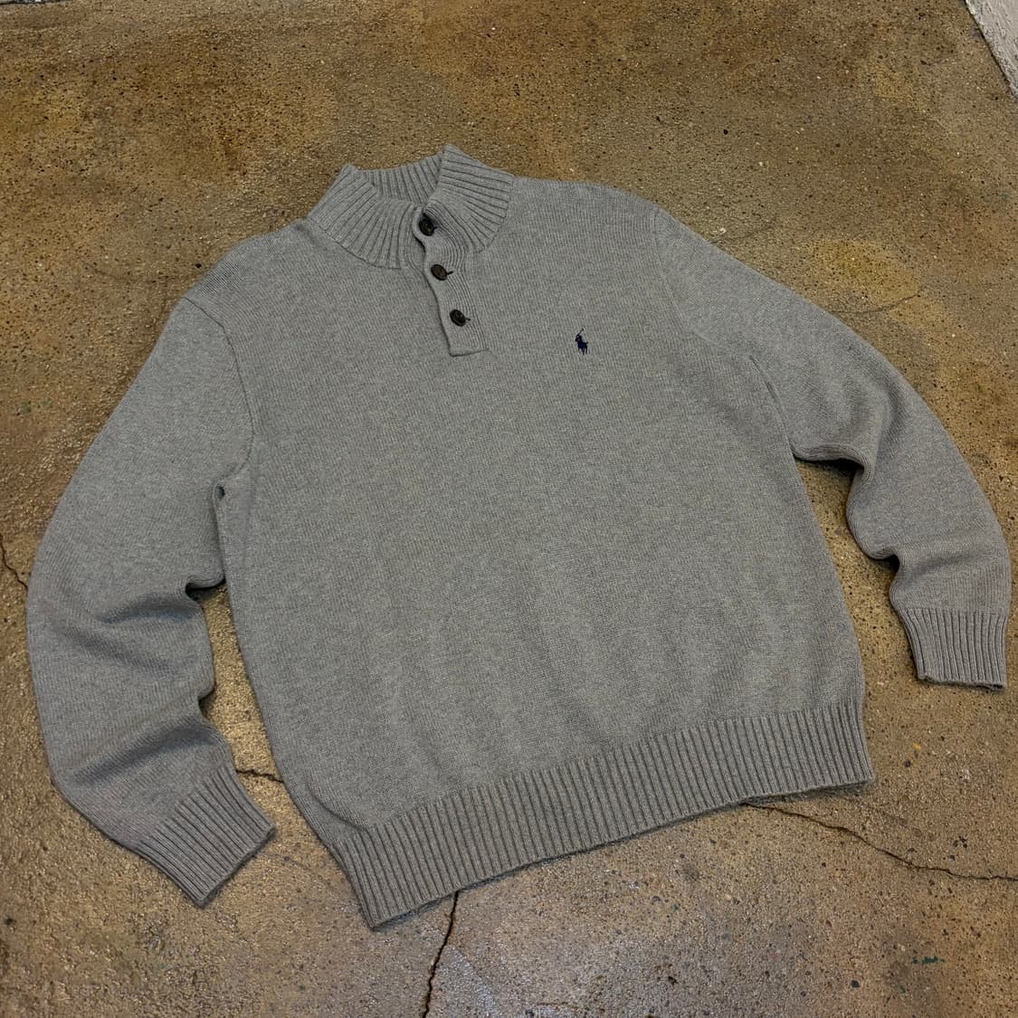 10s 미국 빈티지 폴로랄프로렌 버튼 터틀넥 니트 상품이미지2