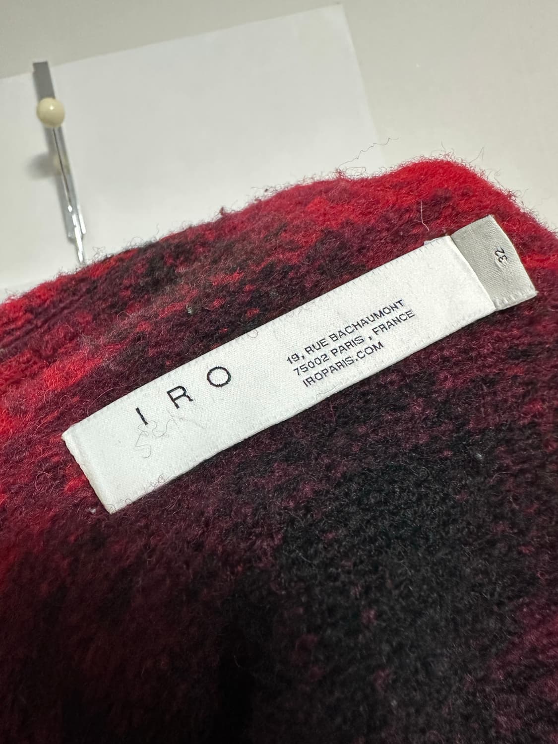이로 IRO 체크 울 자켓 상품이미지3