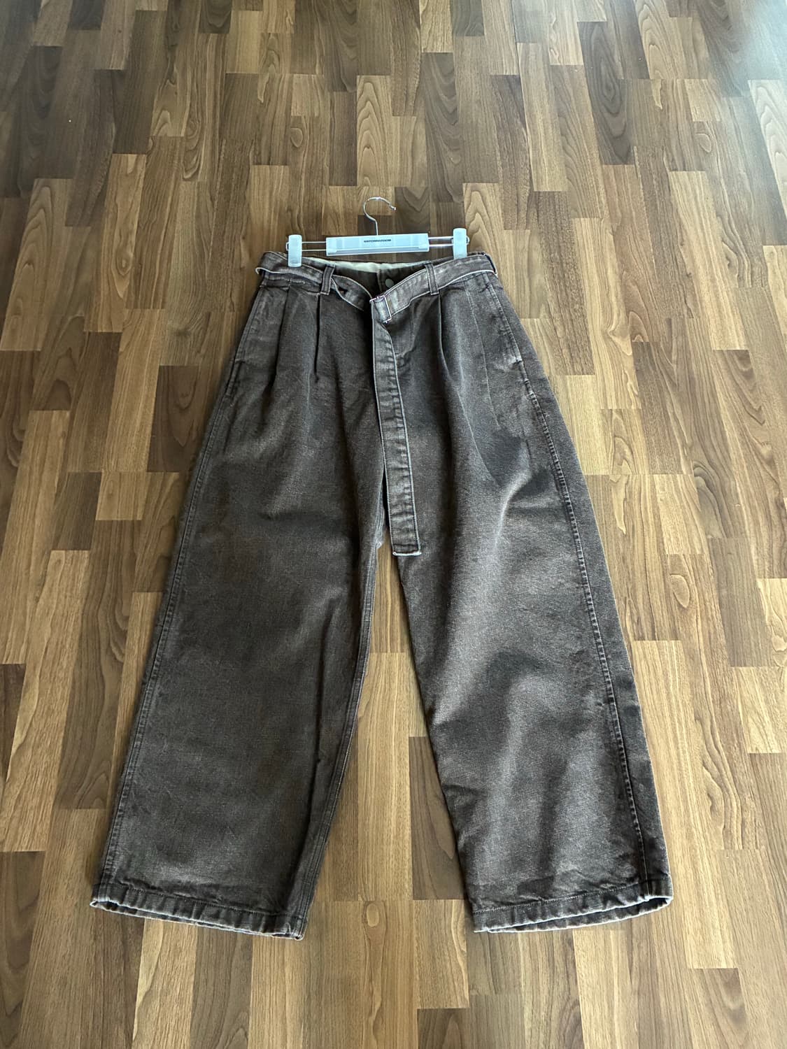 유스 벨티드 데님 브라운 s 상품이미지2