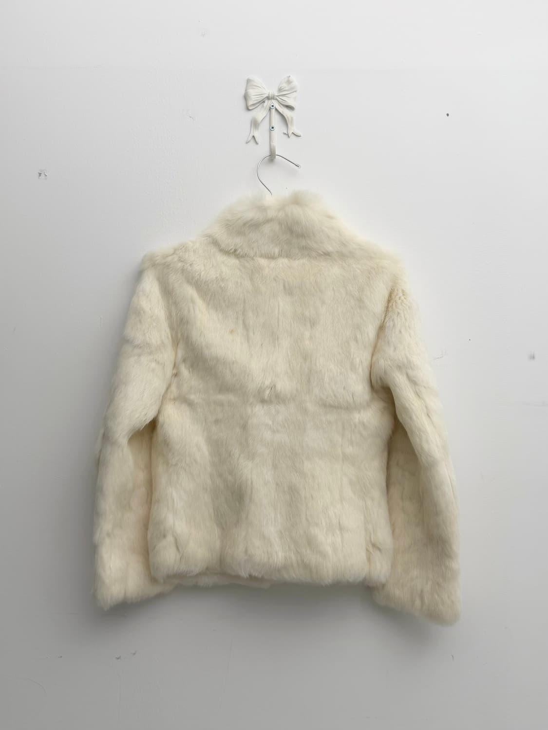 아이보리 토끼퍼 자켓 상품이미지2