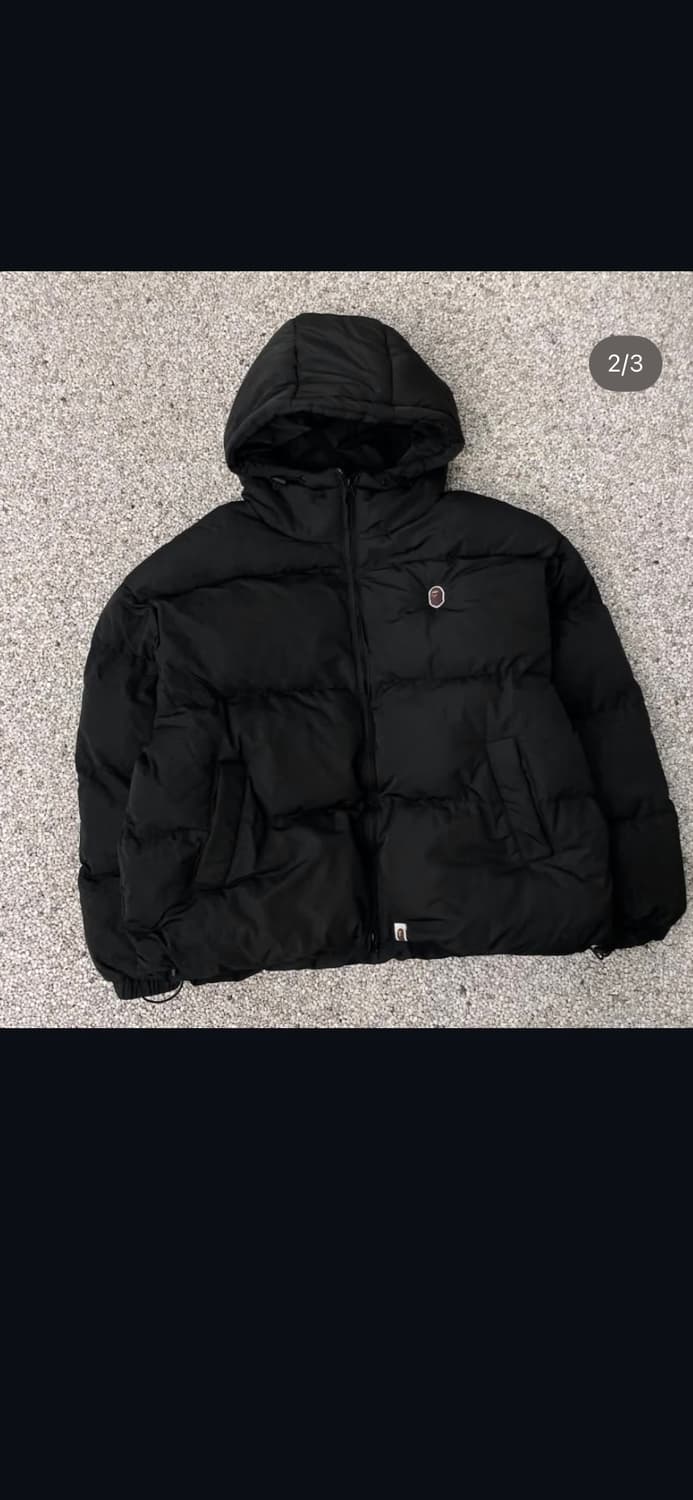 베이프 블랙 푸파 패딩 상품이미지2