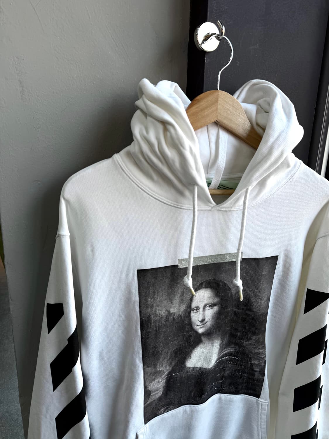 M/ 오프화이트 모나리자 크랙 후드티 상품이미지3