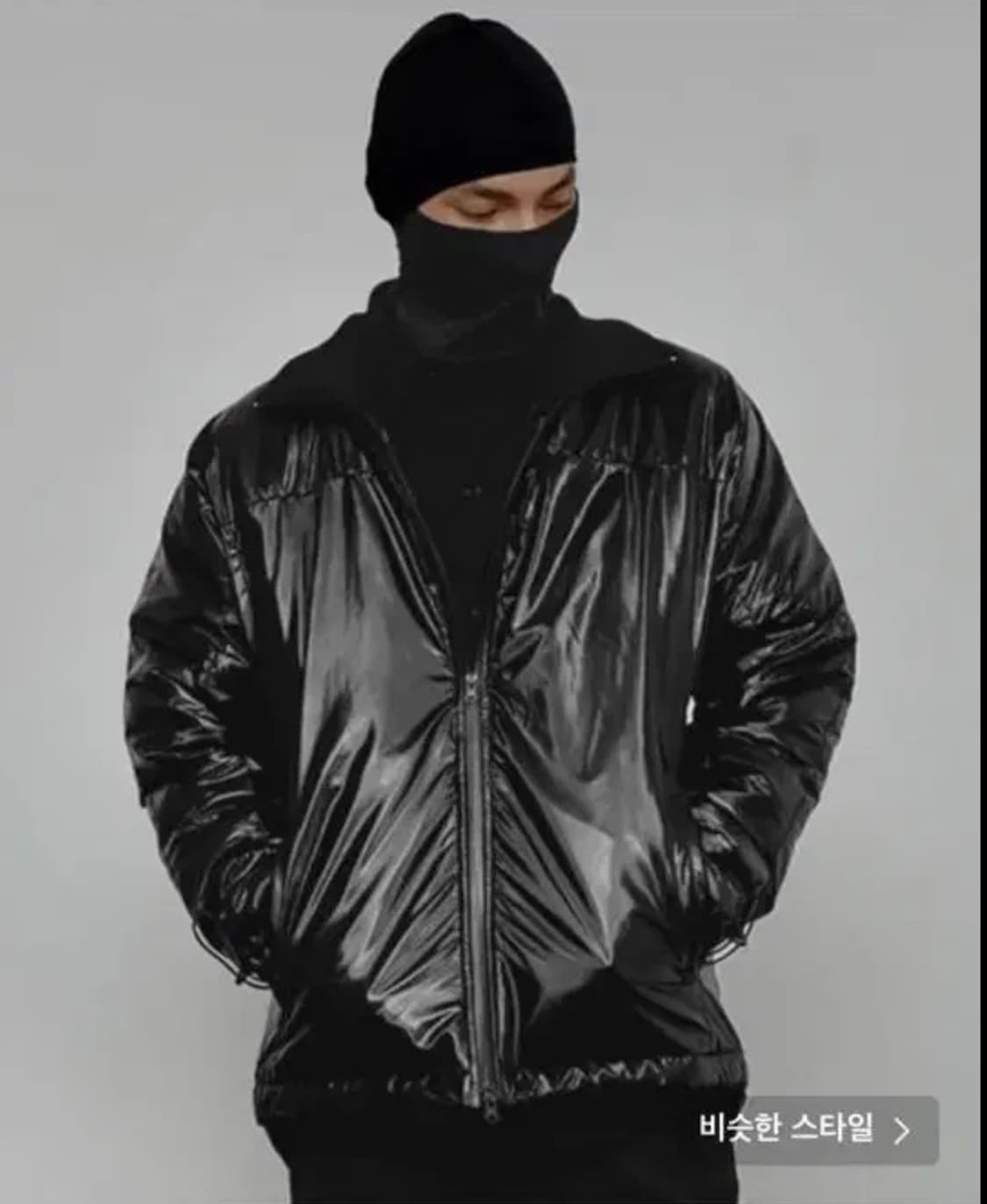 글랙 glack 리스코 코티드 트레이너 패딩 글로시 상품이미지3