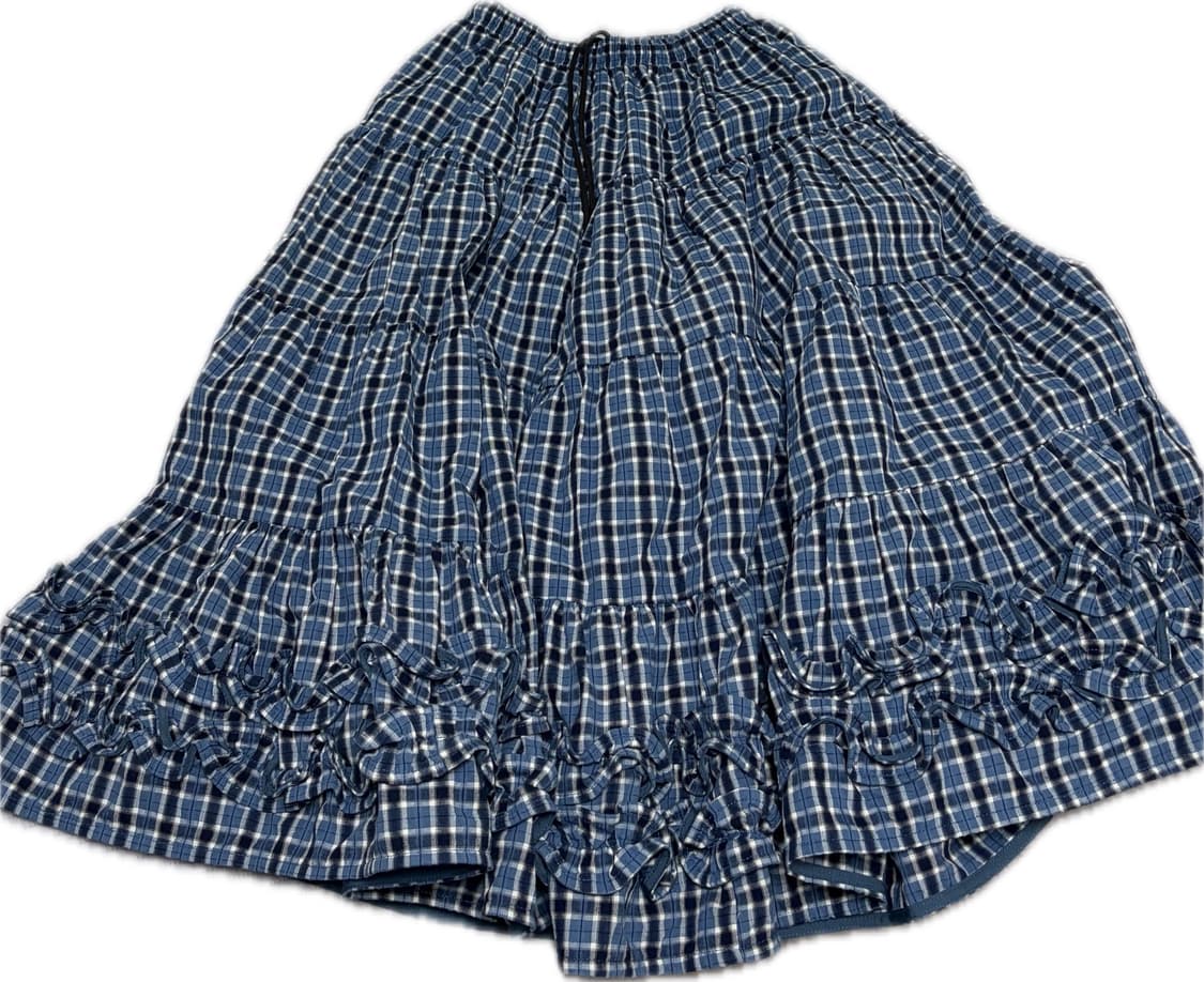 플리즈프로젝트 체크 프릴 스커트 상품이미지3