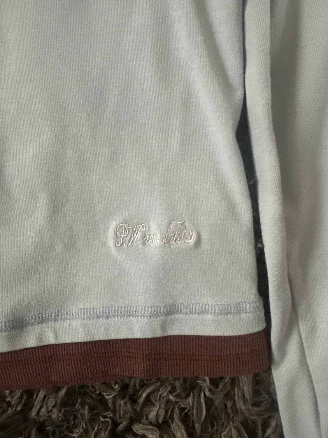 파르티멘토 우먼 더블 레이어드 롱 슬리브 티 스카이 상품이미지2