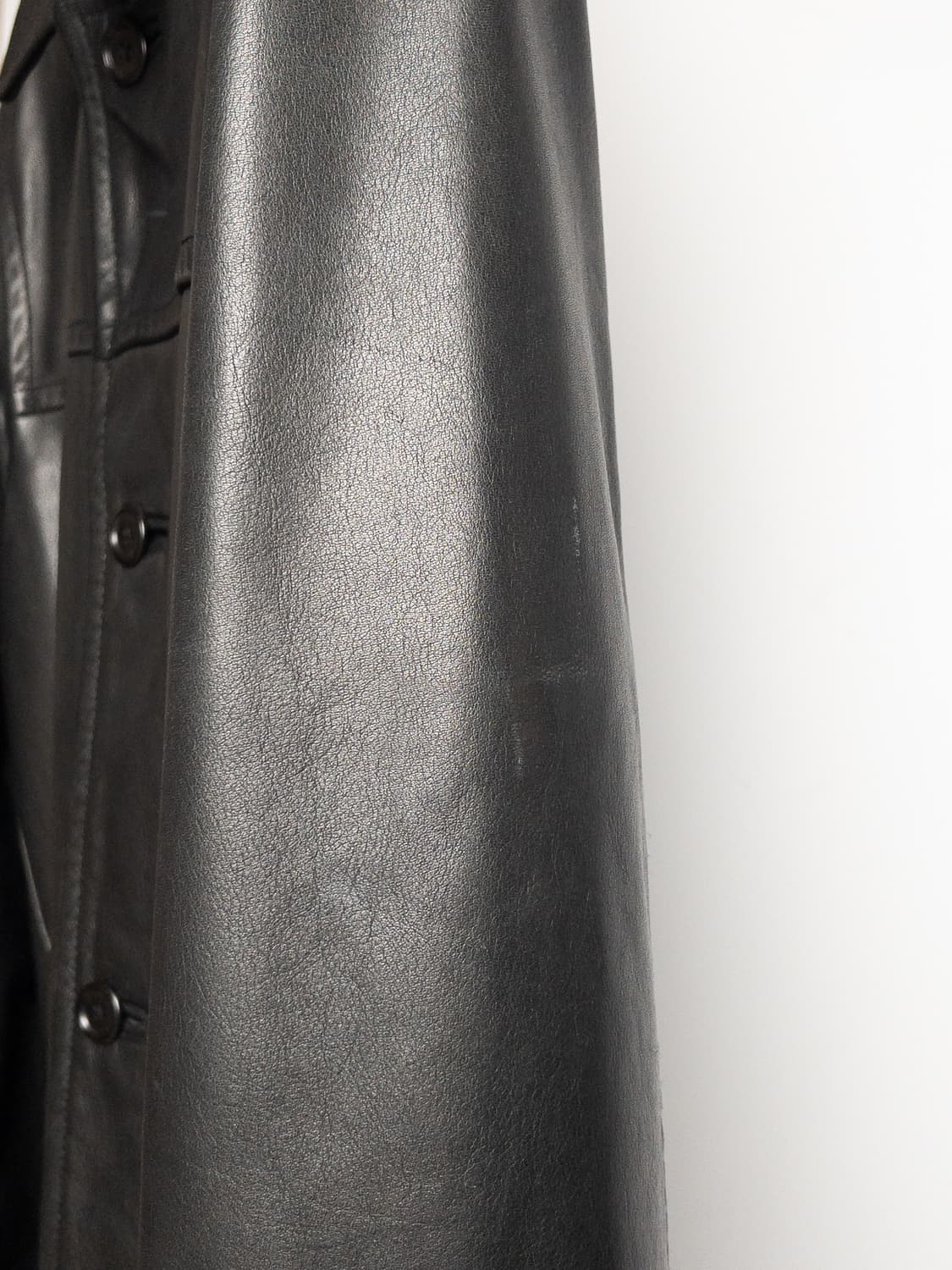 Old GAP Genuine Leather Car Coat L 상품이미지6