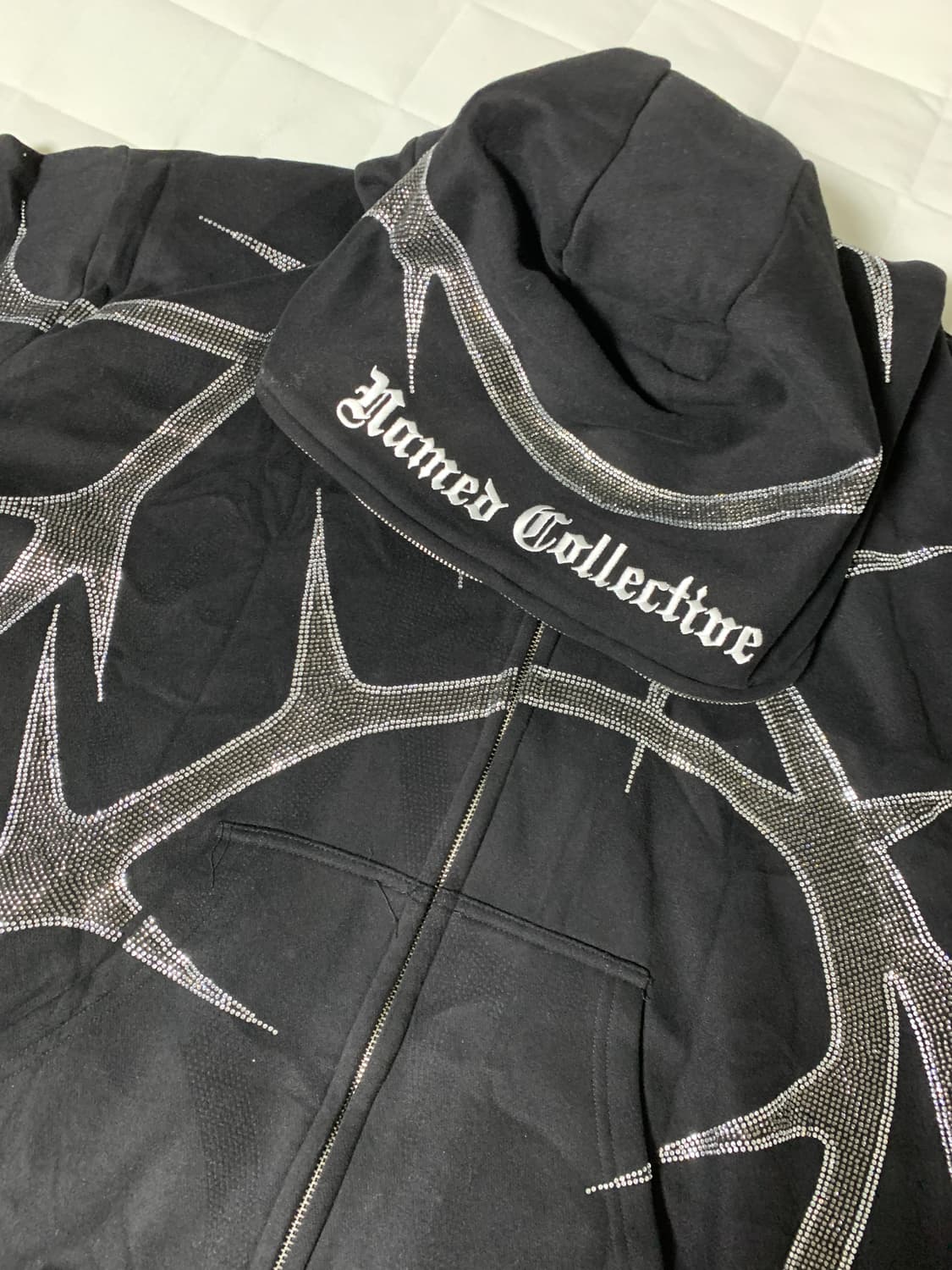 NAMED COLLECTICE 라인스톤 후디 L/XL 상품이미지2