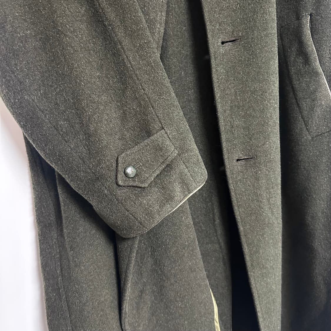 버버리 울 코트 그린 상품이미지8