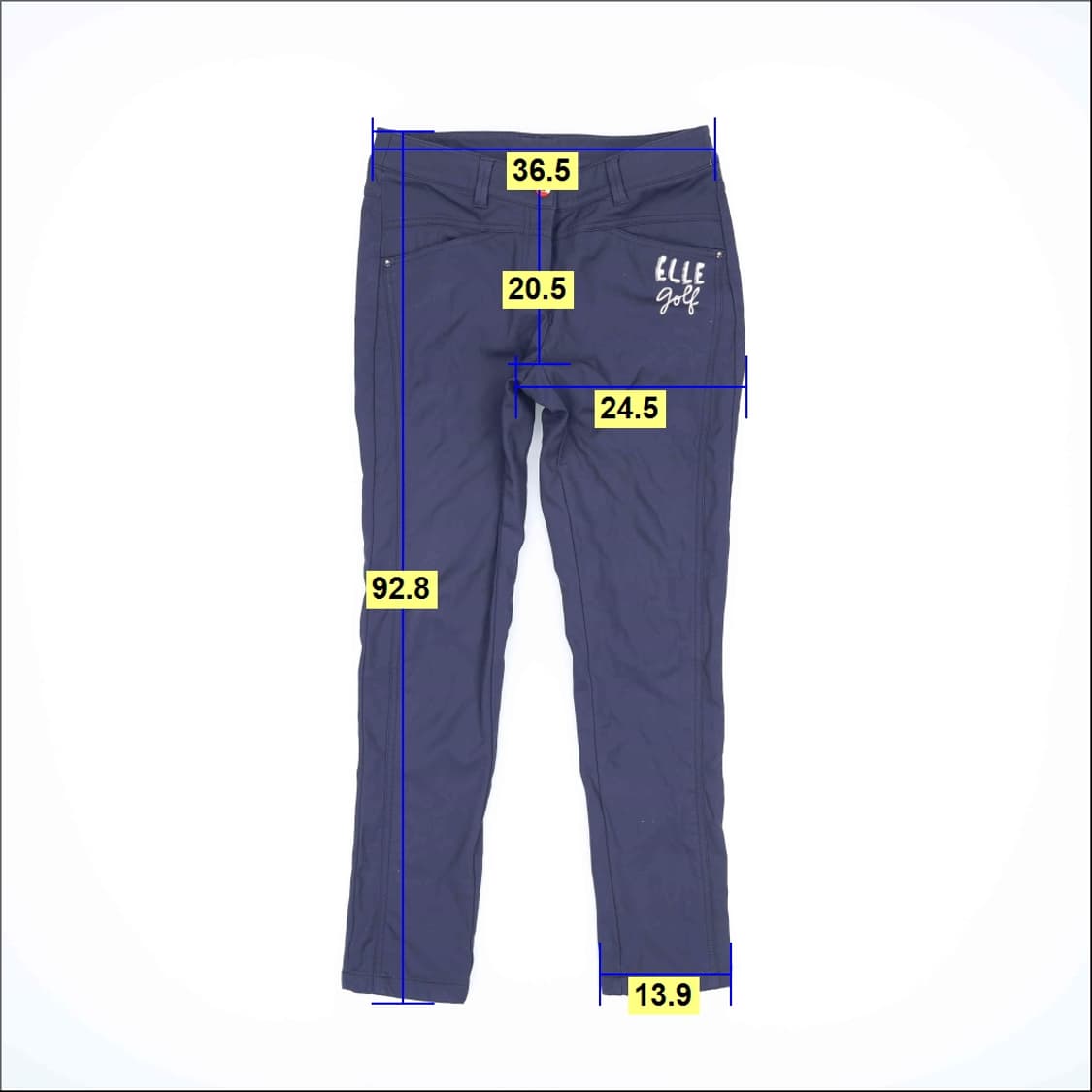 허리단면34 엘르 여성 기모골프팬츠 0213H1 상품이미지7