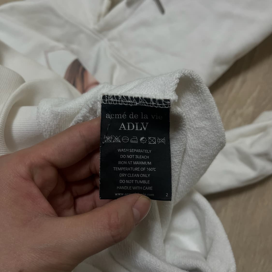 아크메드라비 베이비 빅로고 후드티 2사이즈  상품이미지8