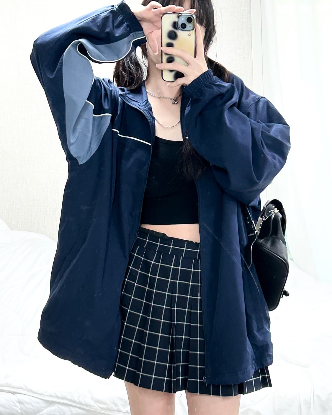 리복 자수로고 배색 바람막이 상품이미지4