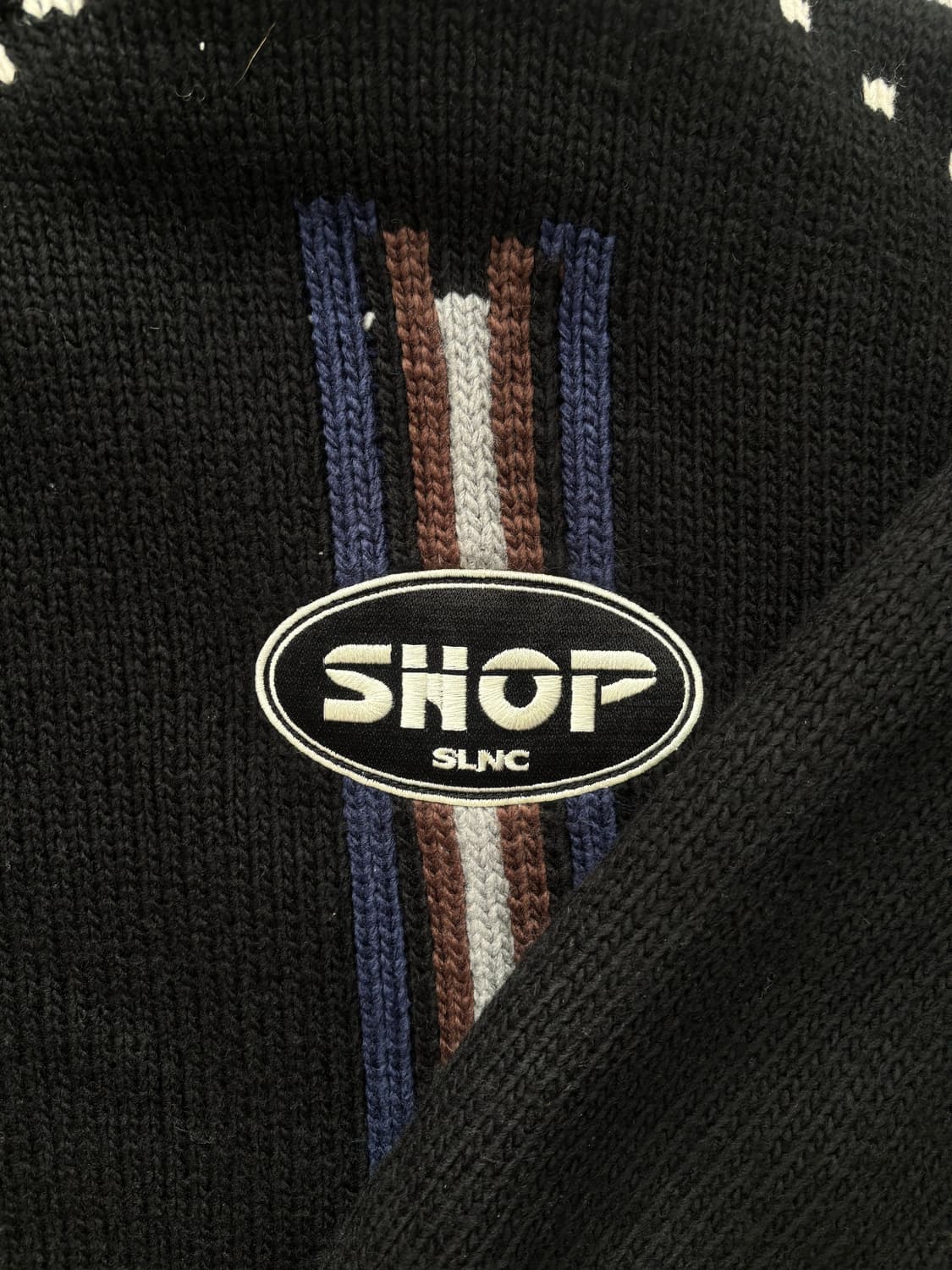 [L] 인세인개러지 인사일런스 자카드 니트집업자켓 상품이미지2