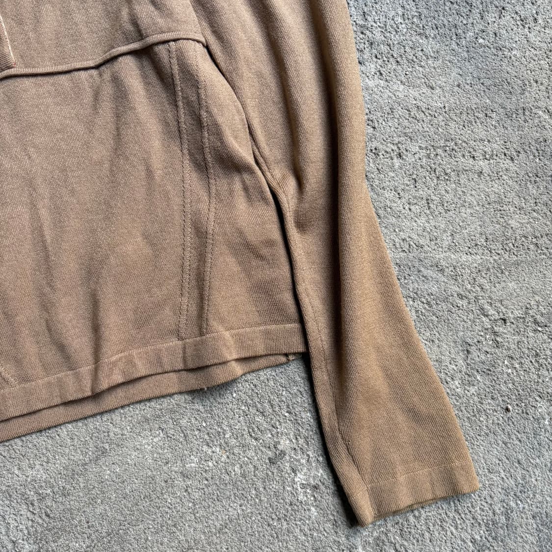 버버리 런던 브라운 노바 체크 울 카라 니트 상품이미지4