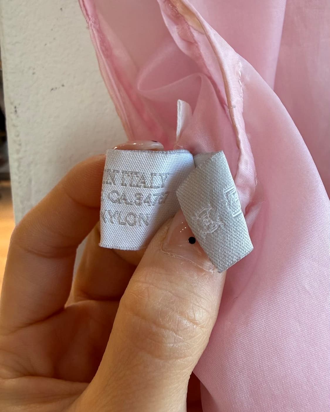 프라다 핑크 폴리아미드 슬리브리스 미디 원피스  상품이미지10