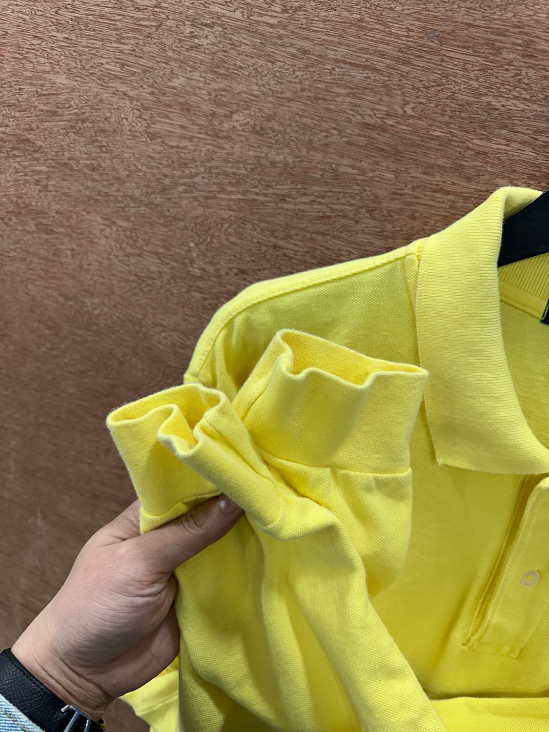 폴로 랄프로렌 긴팔 카라티 옐로우 L 상품이미지5