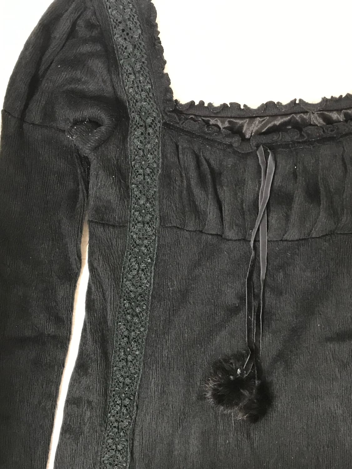 빈티지 모던 고딕 고스 페어리 블랙 드레스 원피스 상품이미지2