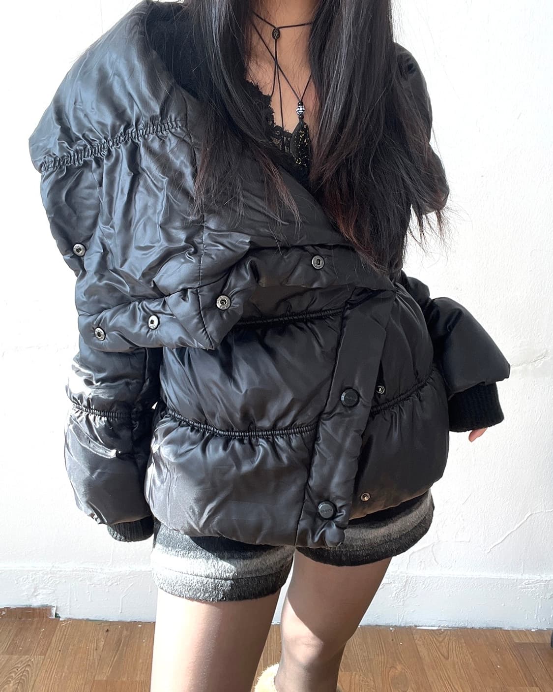 side open padded jacket 상품이미지5