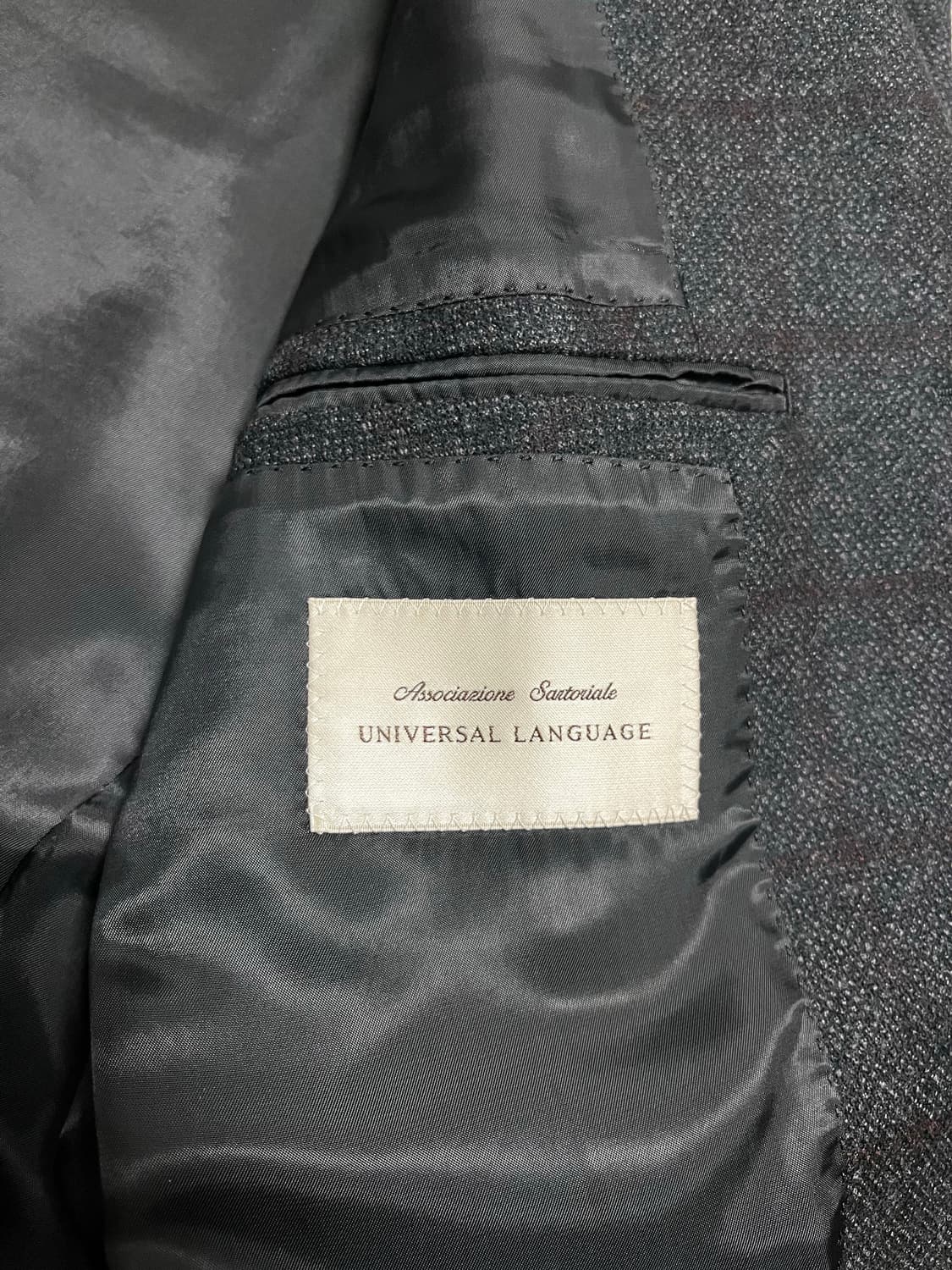 유니버셜랭귀지 체크자켓 46사이즈 판매 (레다원단) 상품이미지4