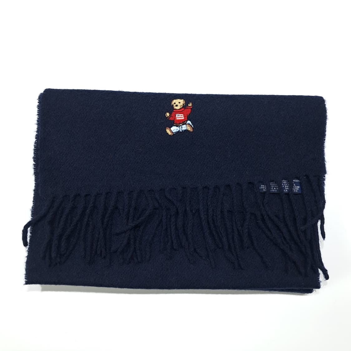 MX549 폴로 90s 스코틀랜드판 램스울 폴로베어 네이비 머플러 목도 상품이미지7