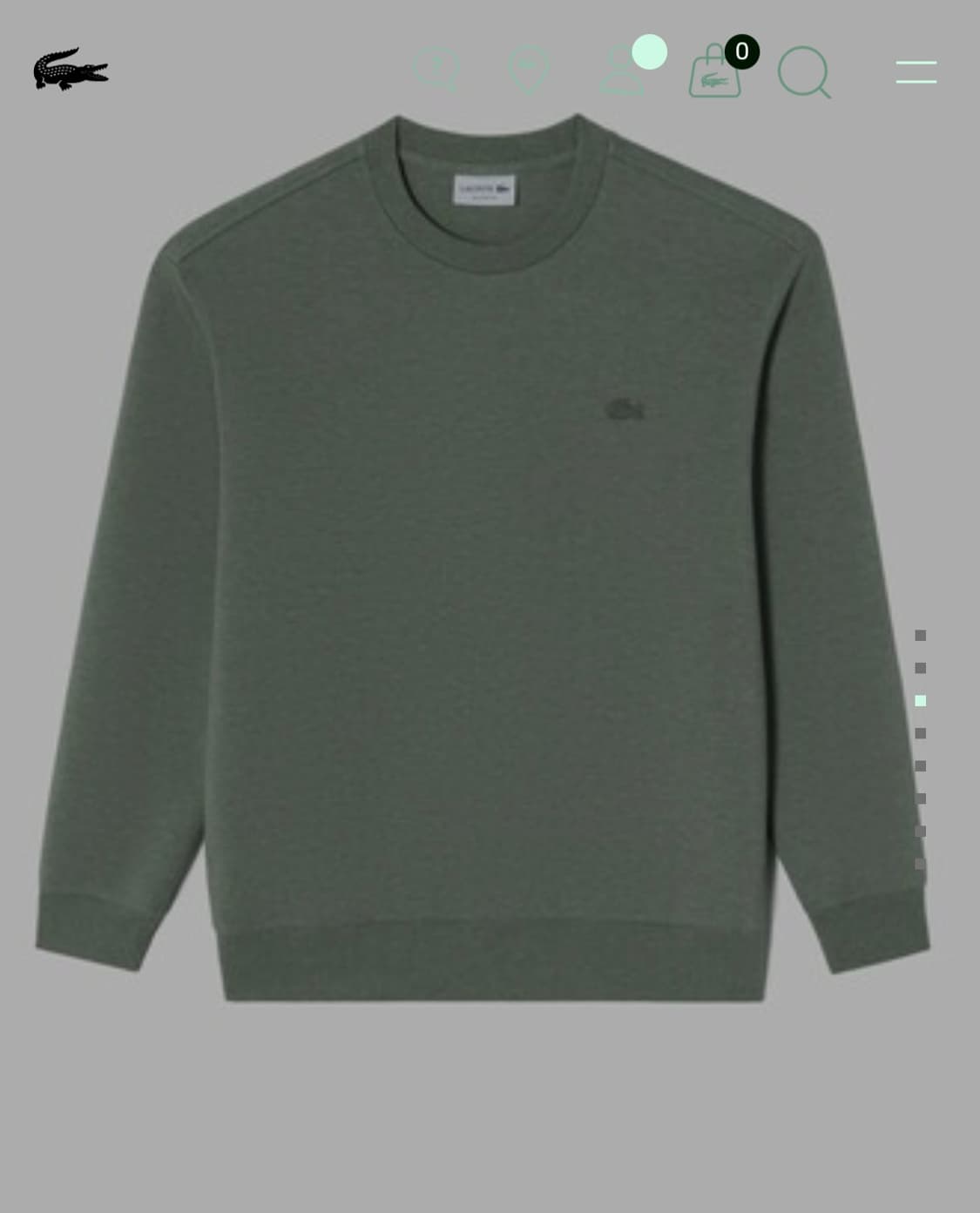 [라코스테] 새상품정품 남성 세미 릴렉스핏 맨투맨 (SH070E-54N) 상품이미지2