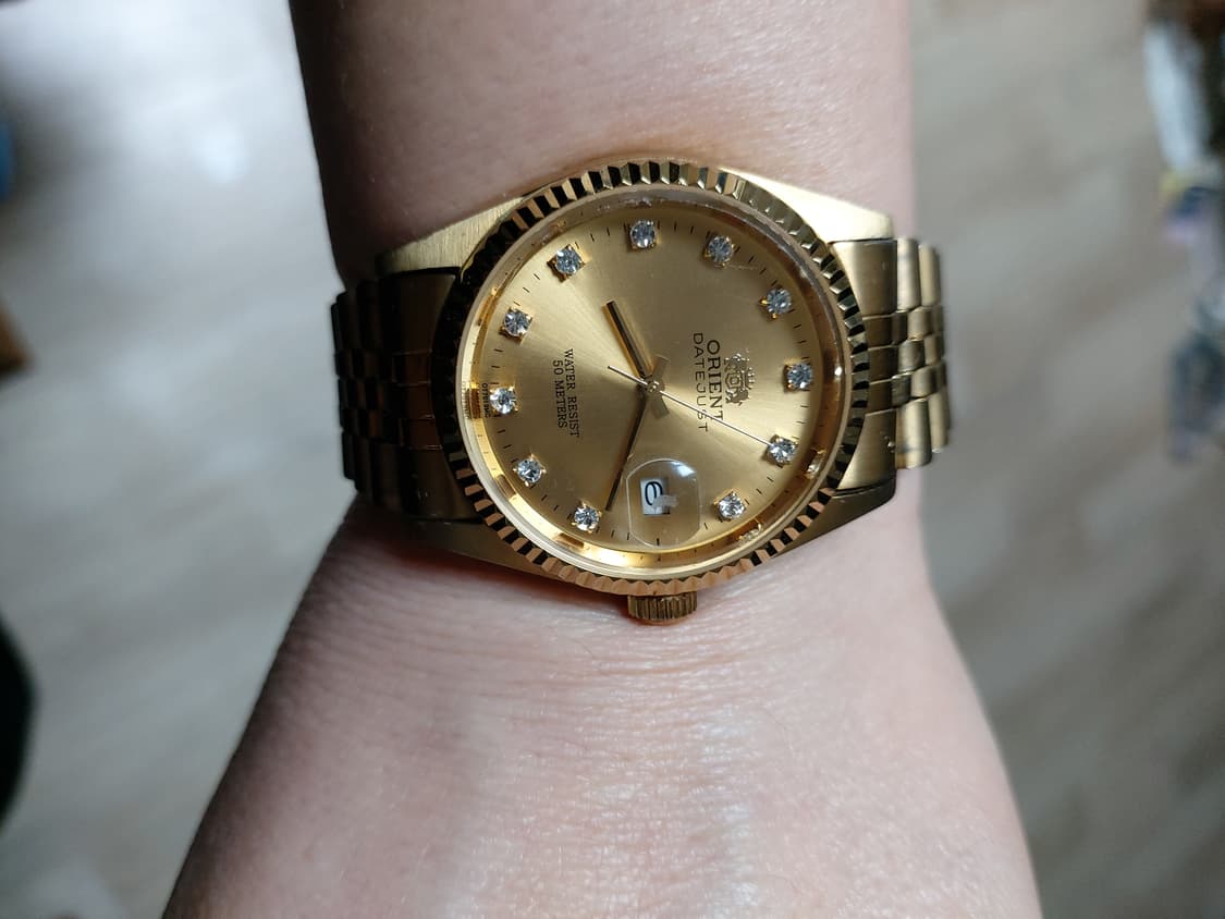 오리엔트 데이저스트 금장 시계  상품이미지4