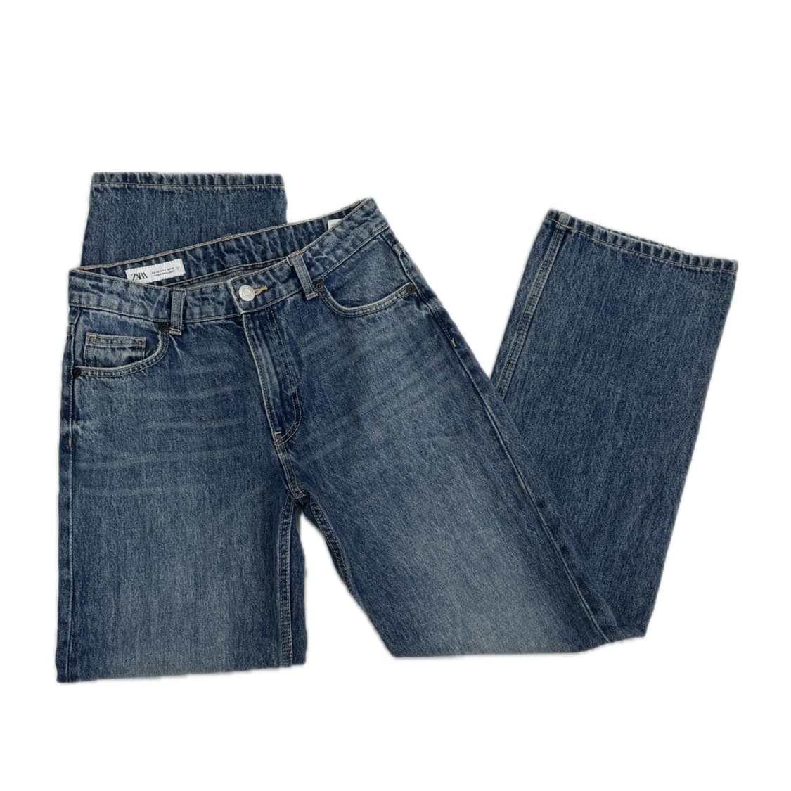 재팬 자라  일자핏 데님 중청 팬츠 청바지 빈티지 핀터 베이직 상품이미지4