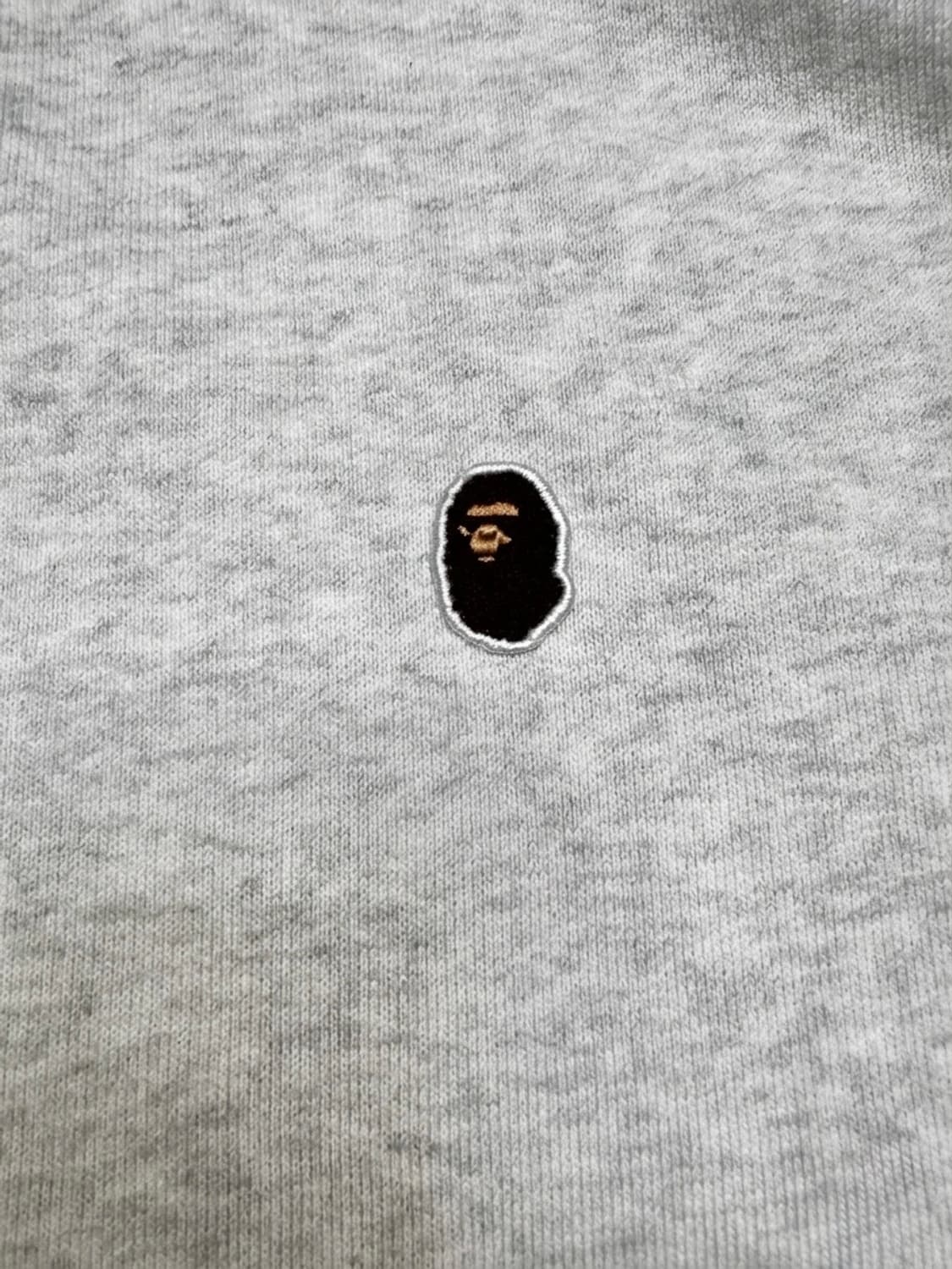BAPE ONE POINT FULL ZIP HOODIE GRAY 2XL 상품이미지5