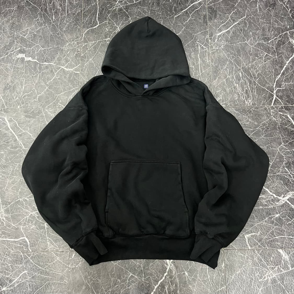 Yeezy 이지 더블 레이어 후디 블랙 상품이미지2