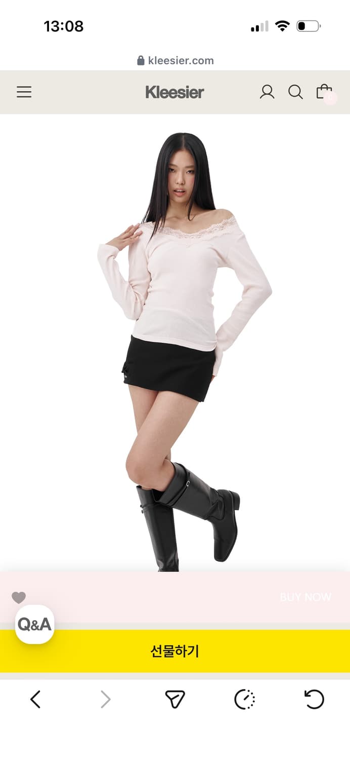 새상품) 클리시어 크림도넛 롱슬리브 핑크 상품이미지5