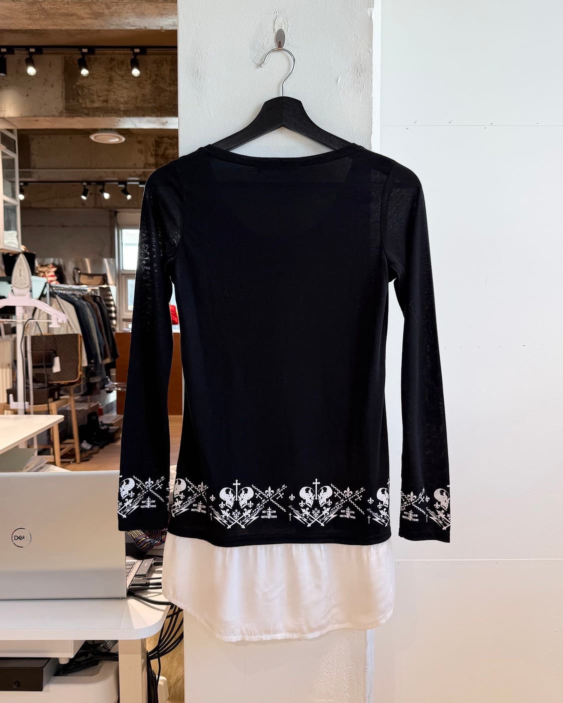 고스트 오브 할렘 블랙 레이어드 롱슬리브  상품이미지7