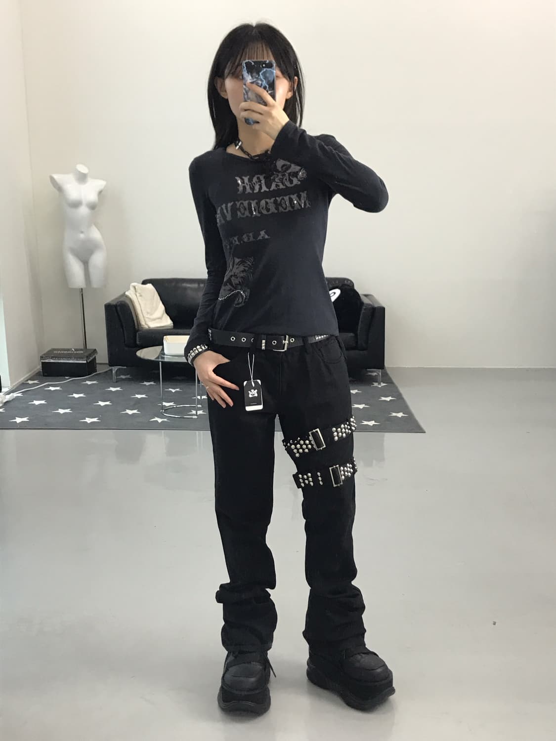 Jpn Y2k Graphic Long Sleeve T-Shirts 상품이미지2