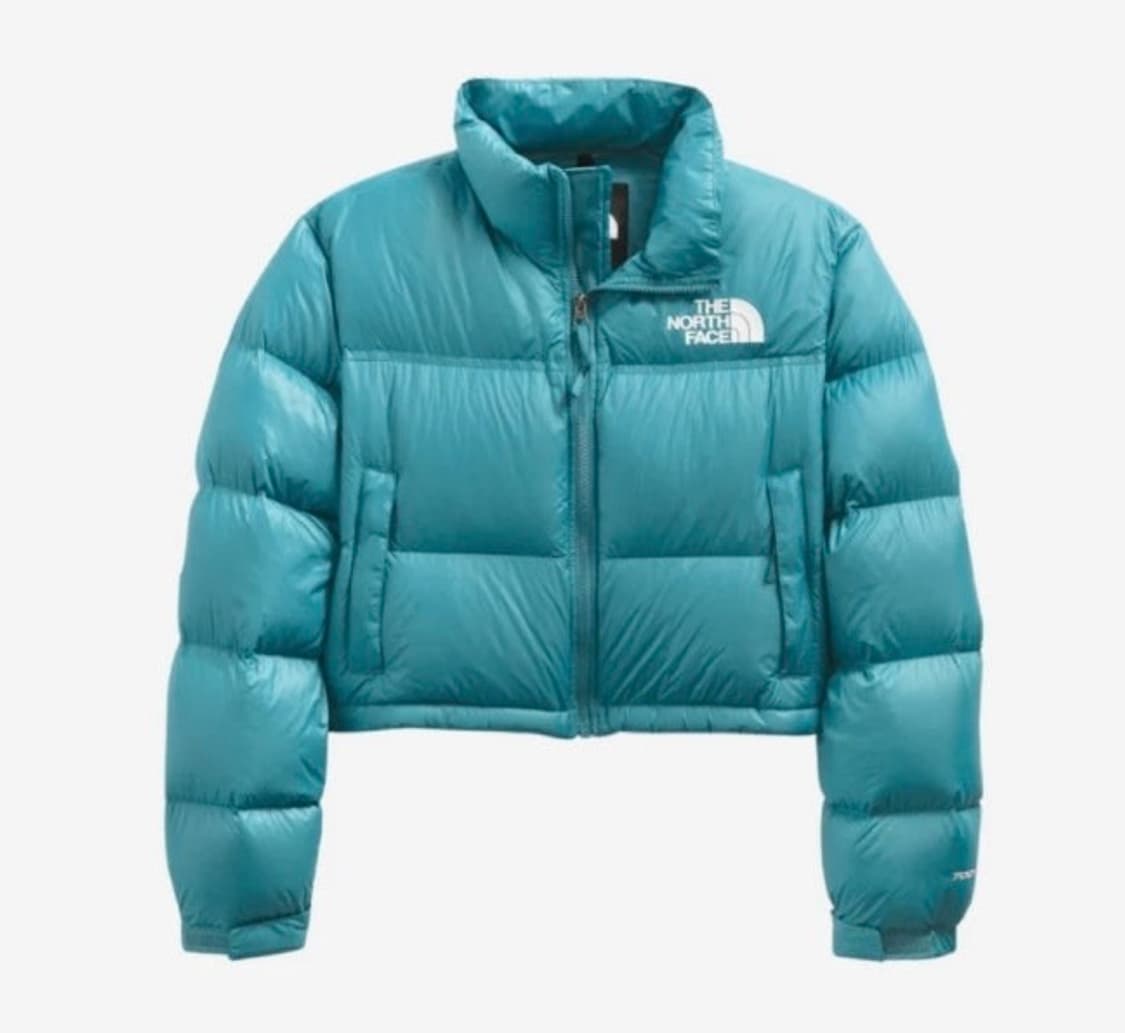 노스페이스 눕시 700 스톰블루 해외판 크롭 숏패딩 상품이미지1