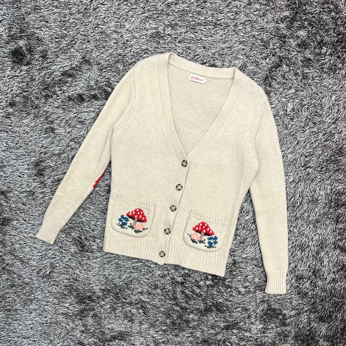 캐스키드슨 여성 램스울 가디건 (S) 상품이미지1