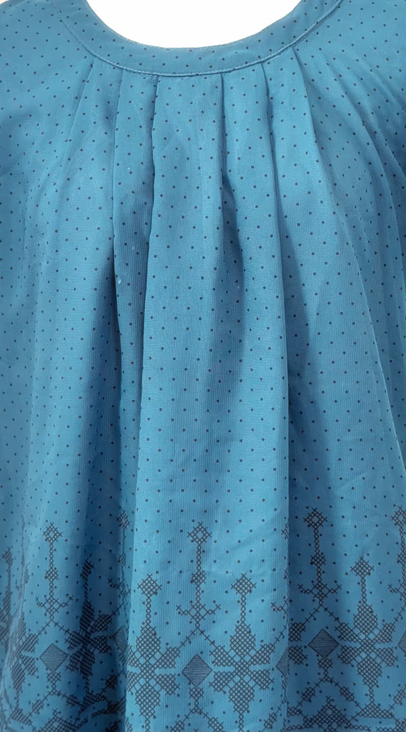 빈티지 도트 모리걸 반팔 블라우스  상품이미지2