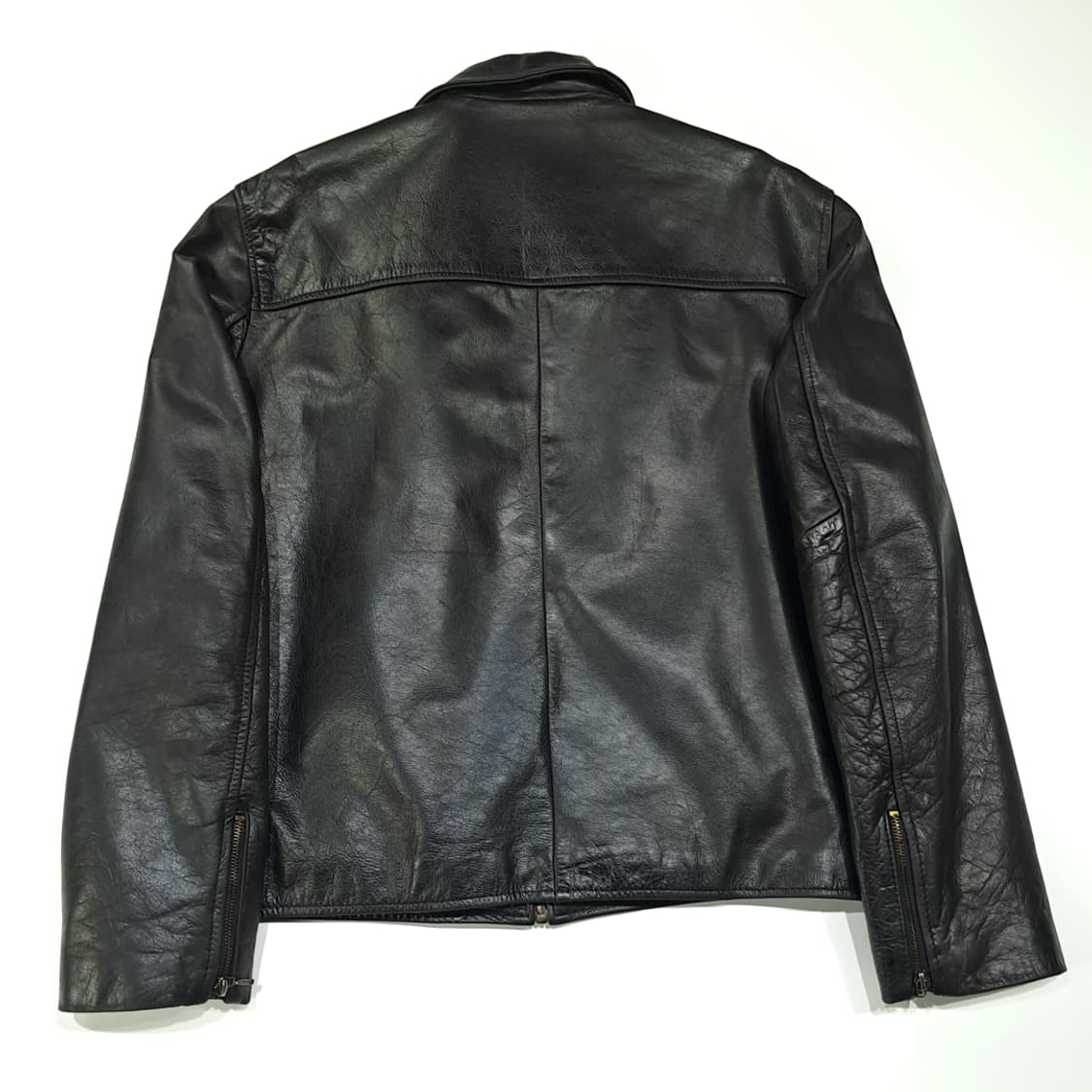 CL231 XL 레드스킨 00s 소가죽 싱글 레더 자켓 블랙 아우터 상품이미지10