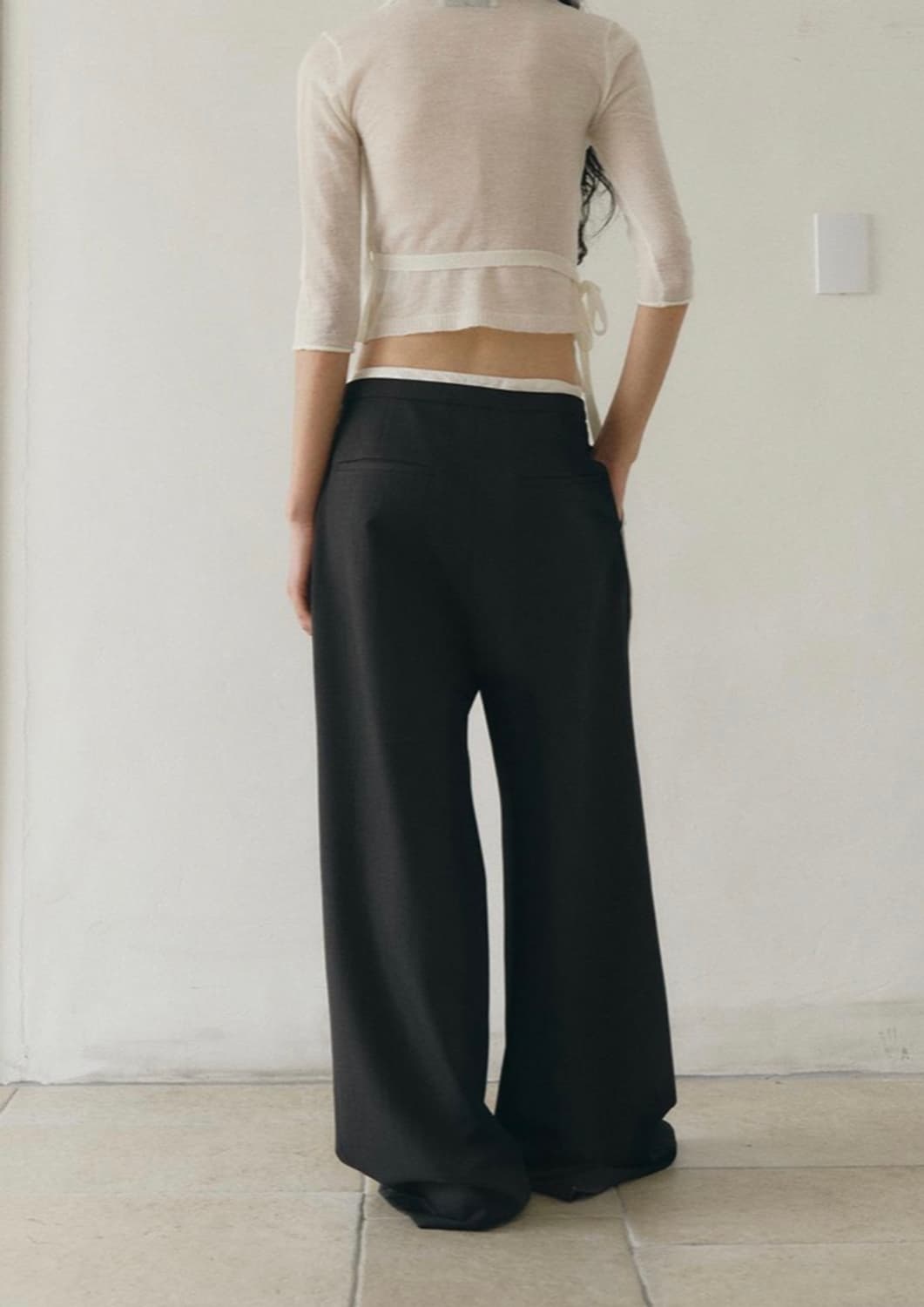 low tide / CRINKLE DOUBLE WAIST PANTS /m 상품이미지3