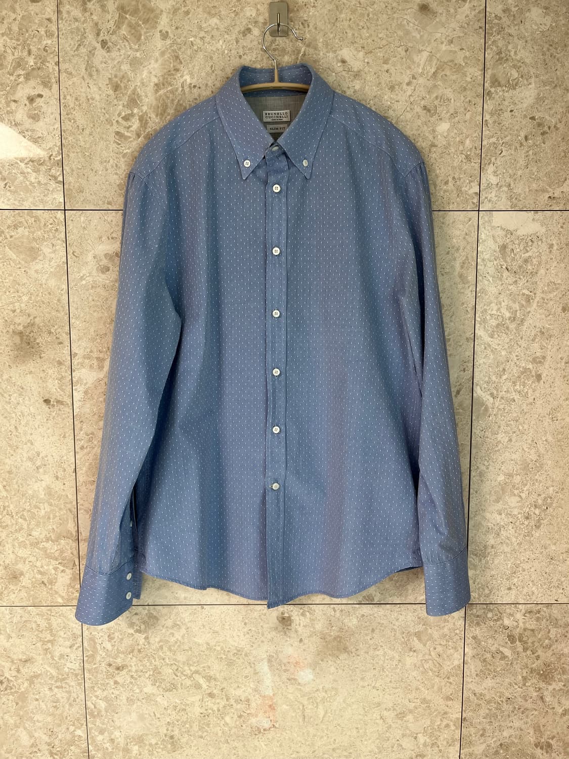 브루넬로 쿠치넬리 슬림핏 남방 하늘색 M 정품 상품이미지1