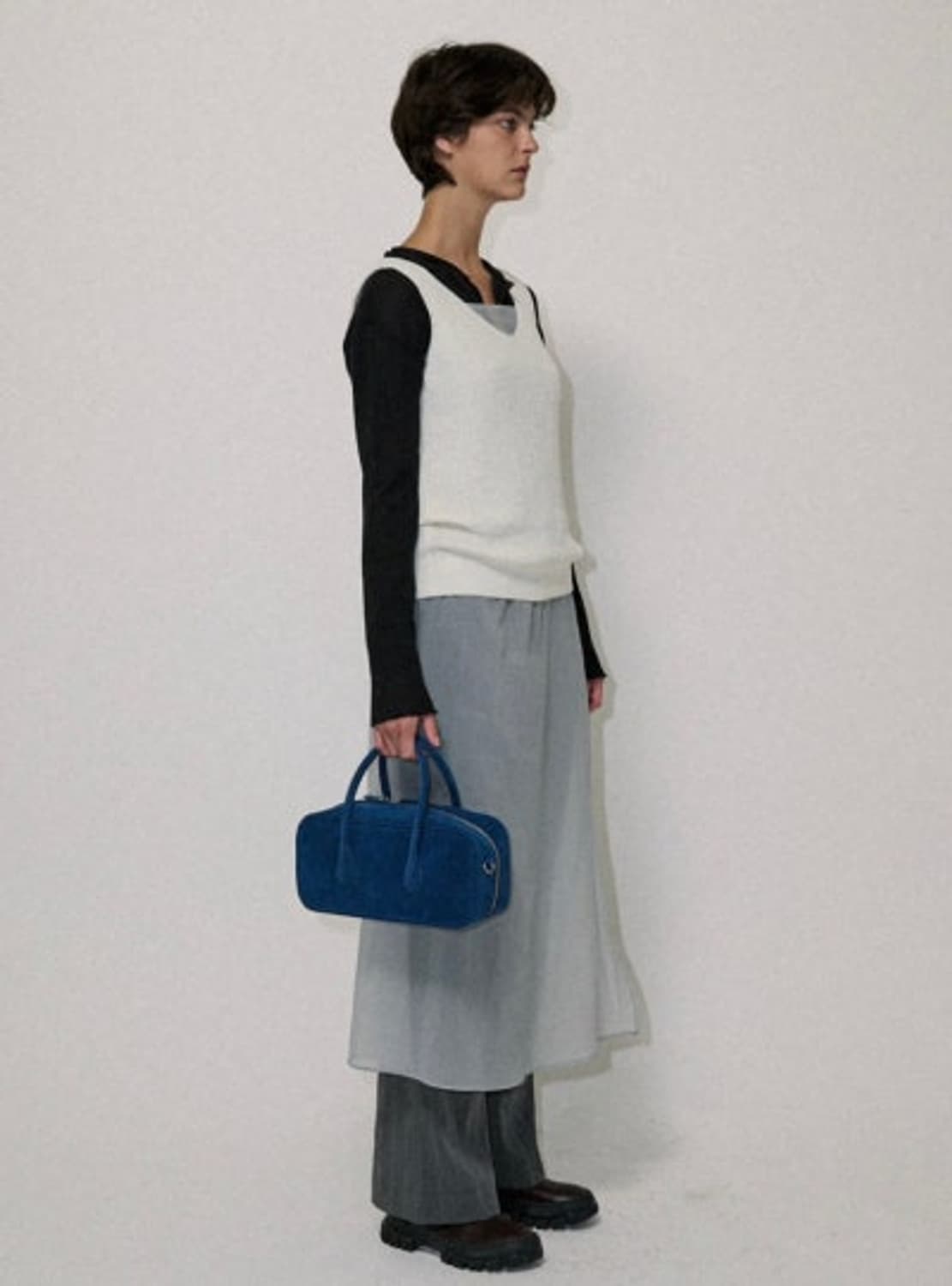 (품절대란)노앤뮤트 스웨이드 바게트백 상태좋음 무배O 상품이미지9