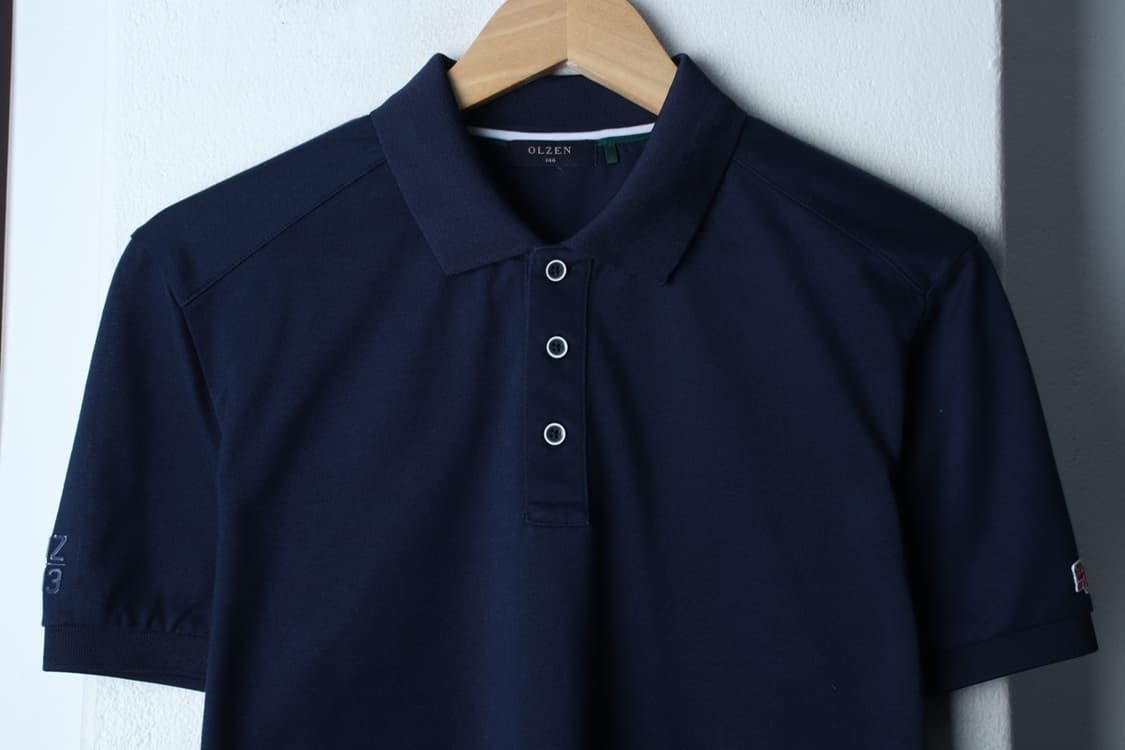 (L-XL) 올젠 반팔 카라 티셔츠 기능성 네이비 무지-H31984 상품이미지3