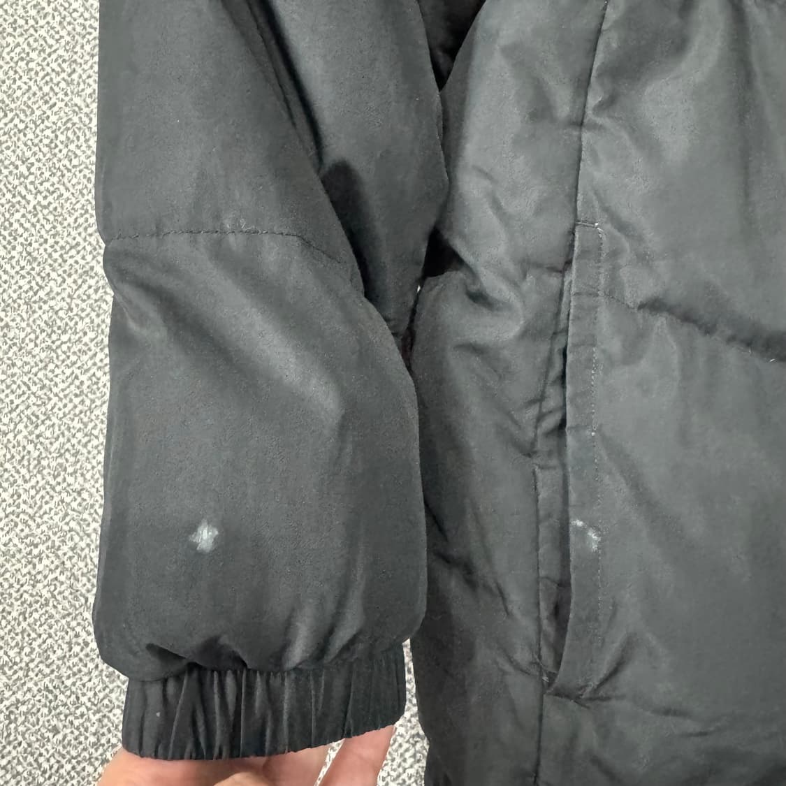 나이키 00s 블랙 화이트 퓨추라 로고자수 덕다운 숏패딩 상품이미지4