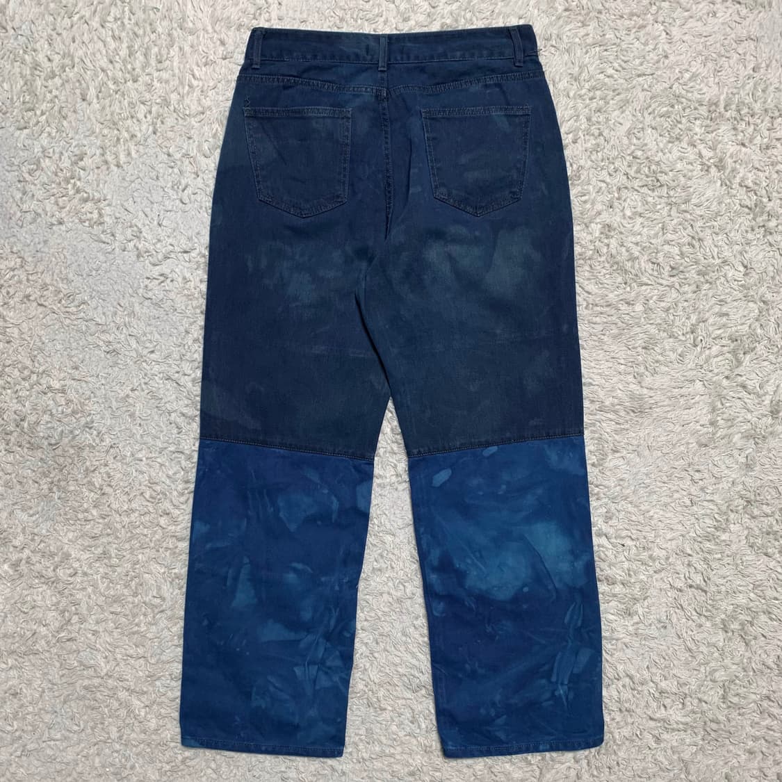 [33] VTG 와이드핏 패치워크 가먼트다잉 데님팬츠 상품이미지2