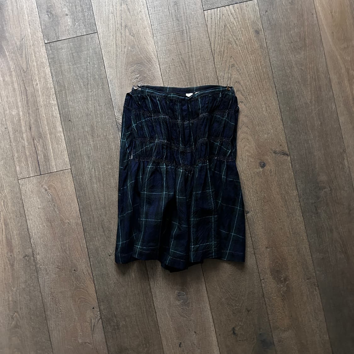 Shirring Check Skirt Pants 상품이미지1