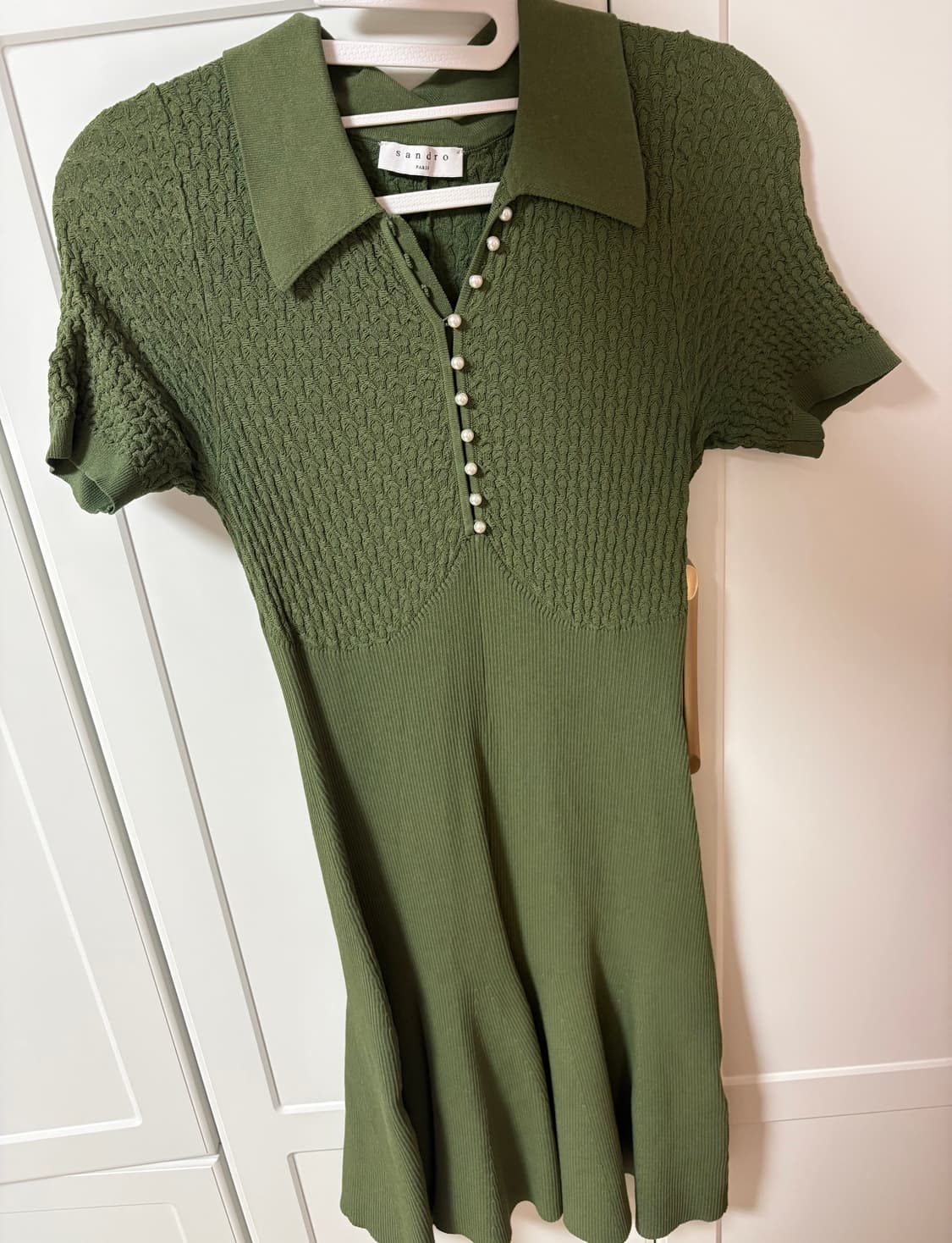 산드로 올리브그린 니트원피스 34사이즈 상품이미지2